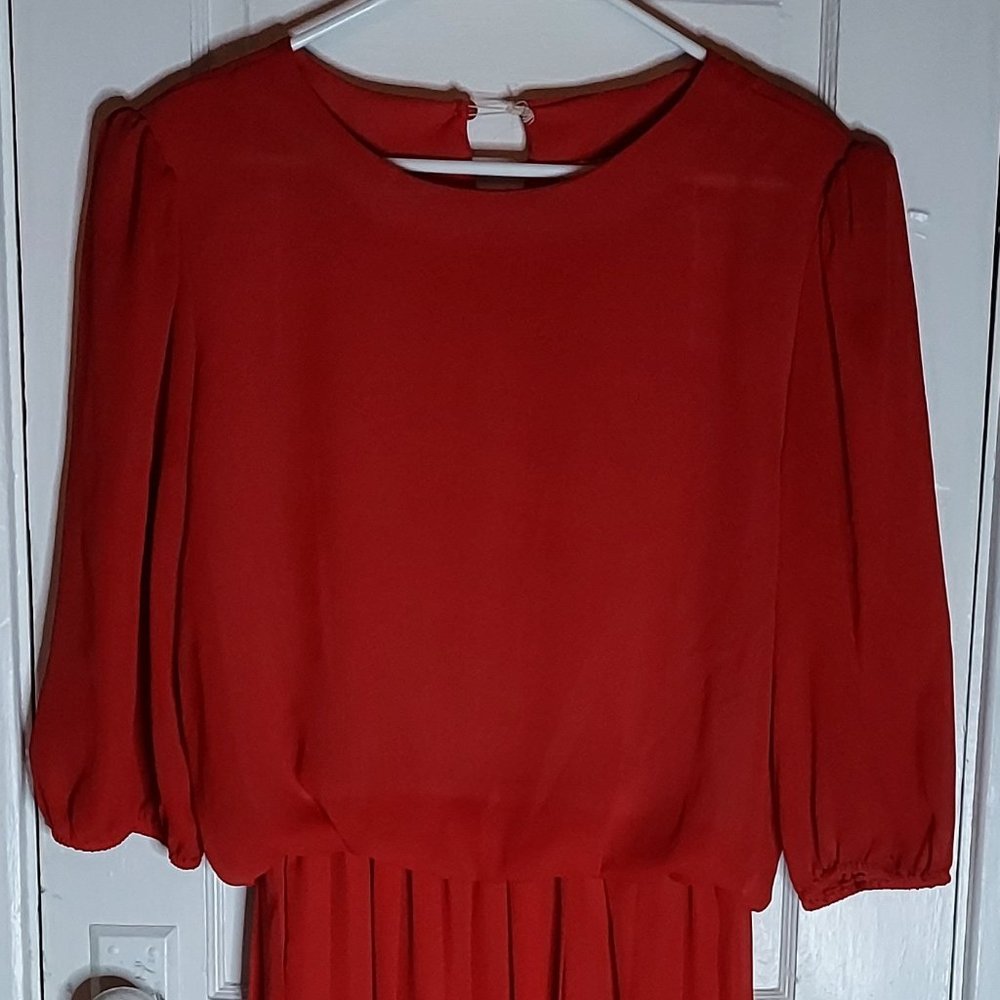 Vintage Red Midi Dress